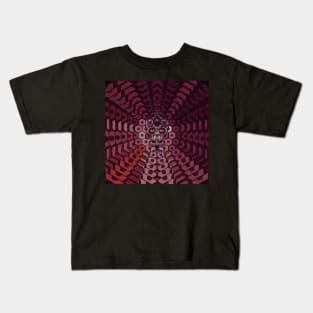 Electroluminated Skull Radiate - Sangria Kids T-Shirt